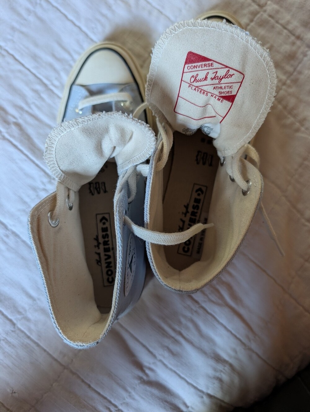 Baby Blue High Top Converse - Picture 3 of 4